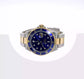 Rotating video of the pre-owned Rolex Submariner 40mm two-tone watch with blue dial
