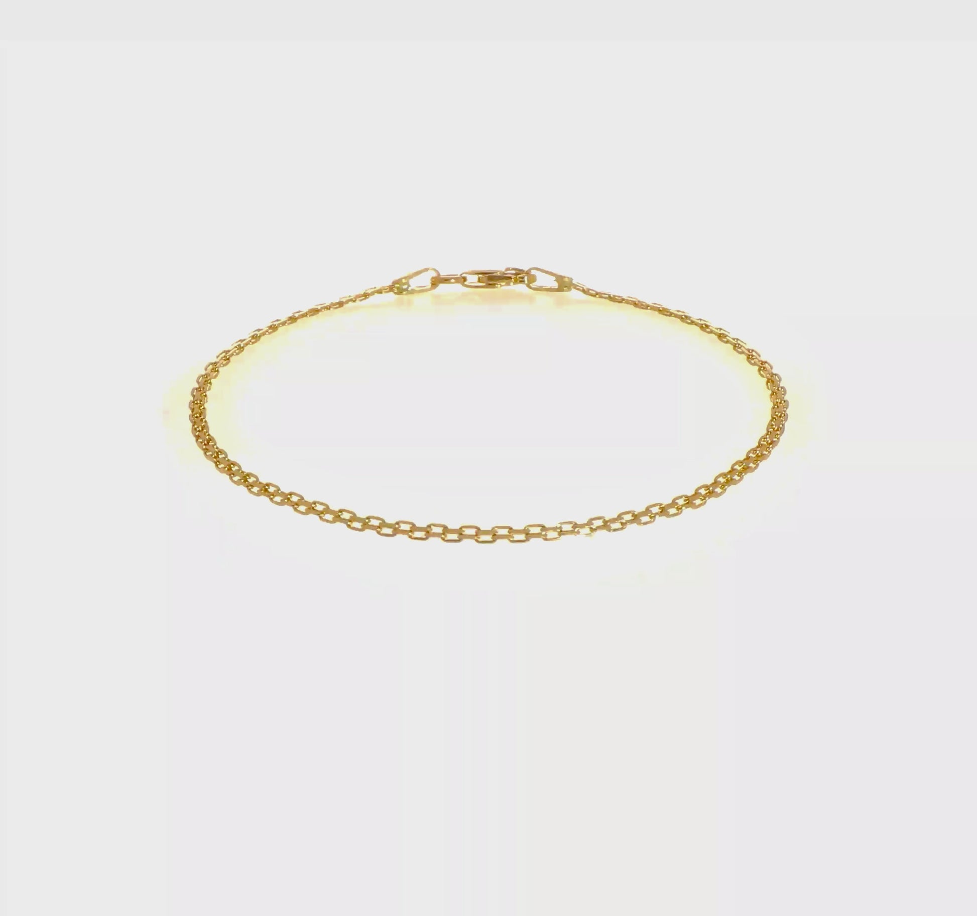 Gold Bismark bracelet, 1.8 mm, video