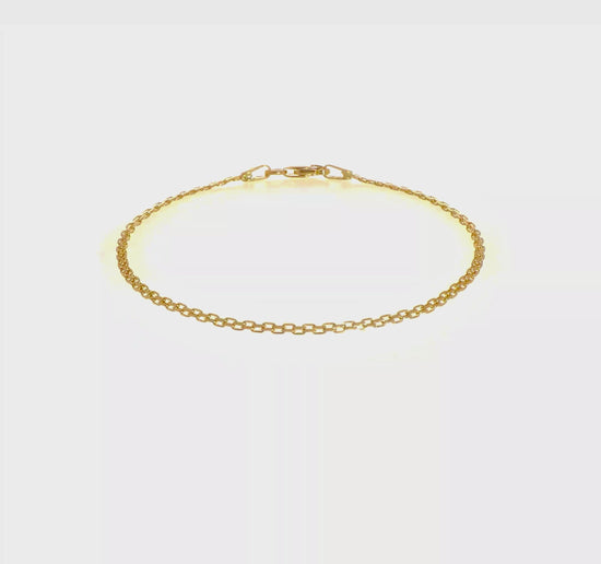 Gold Bismark bracelet, 1.8 mm, video