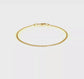 Gold Bismark bracelet, 1.8 mm, video