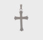 10K White Gold Fleur de Lis Cross Pendant - product video