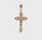 14K Two-Tone Gold INRI Crucifix Pendant video