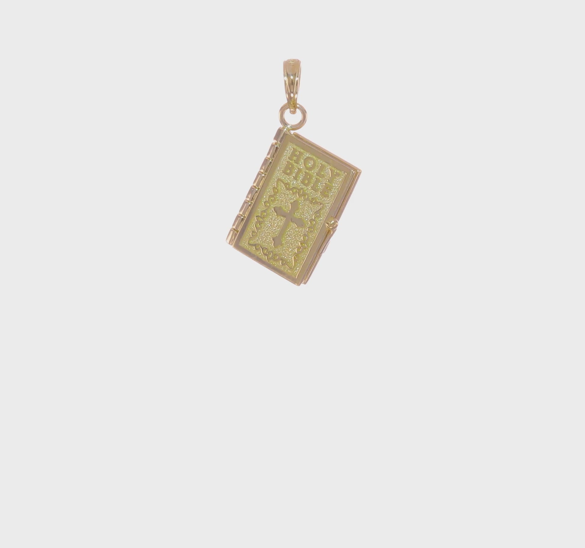 10K Gold Holy Bible Pendant video