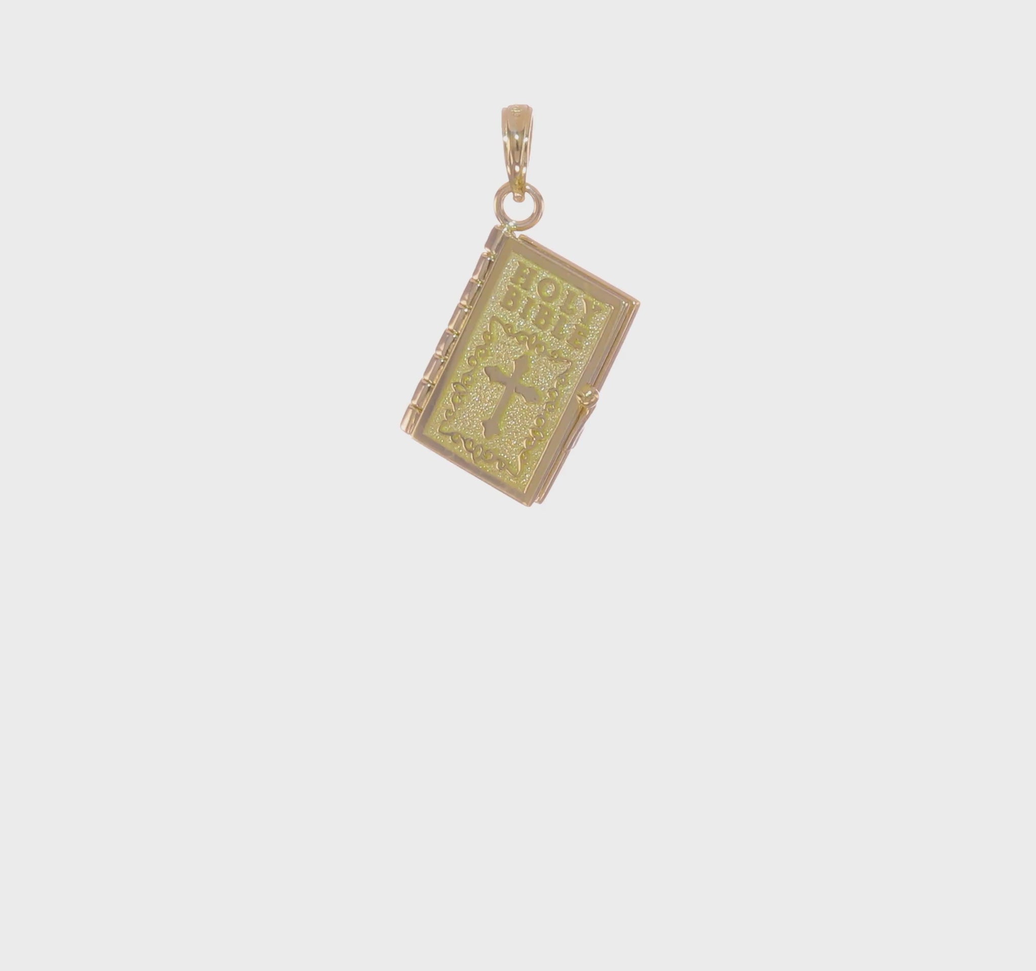 10K Gold Holy Bible Pendant video