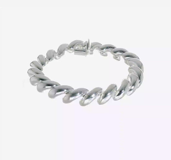 Sterling silver San Marco bracelet, 12 mm, video