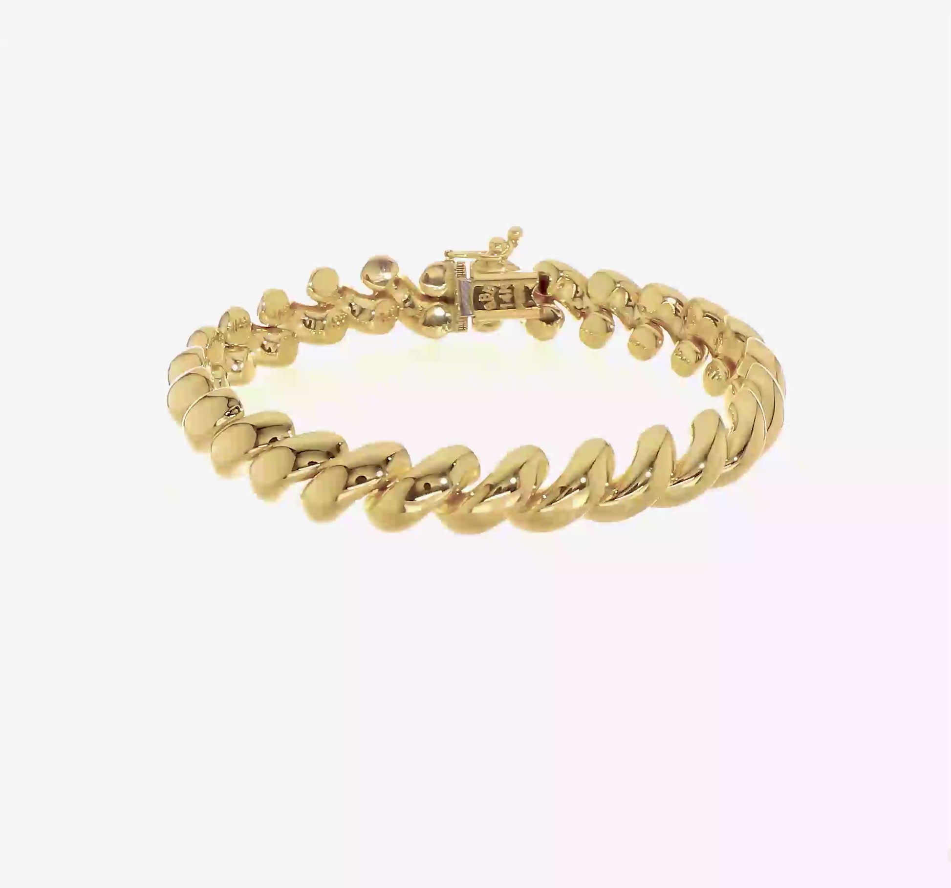 Yellow gold San Marco bracelet, 10 mm, video