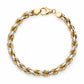 Two-Tone Sterling Silver Rope Bracelet