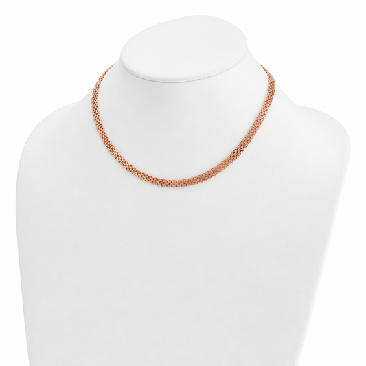 14K Rose Gold Bismark Chain, 5.1 mm, alternate view