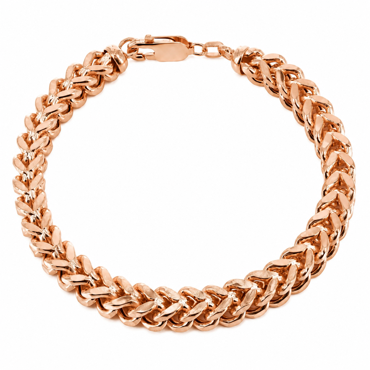 Rose gold Franco bracelet