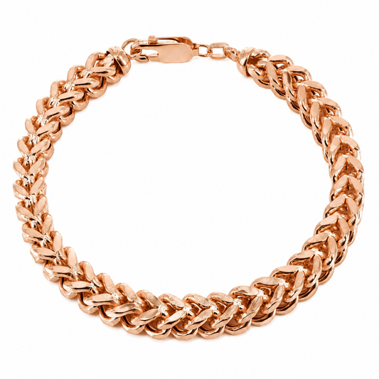 Rose gold Franco bracelet