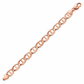 10K Rose Gold Solid Mariner Bracelet, detail view