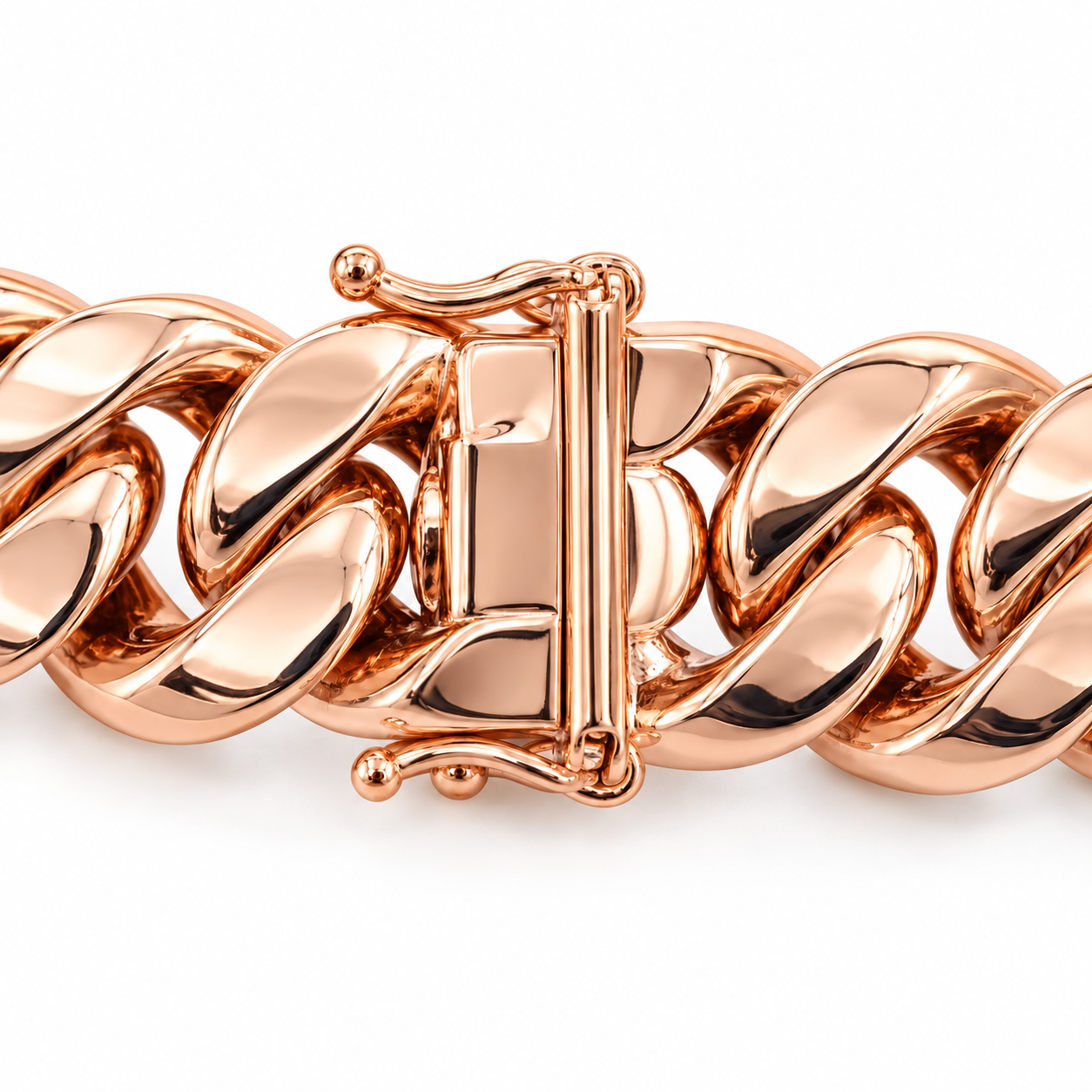 Rose gold Miami Cuban link bracelet
