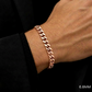 14K Rose Gold Hollow Miami Cuban Link Bracelet, alternate view