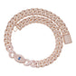 Rose gold moissanite evil eye infinity chain, alternate view