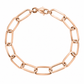 Rose gold paper clip bracelet