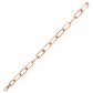 Rose gold paper clip bracelet