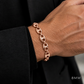 Rose gold puff bracelet