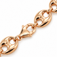 Rose gold puff bracelet