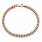 Rose gold rolo link bracelet