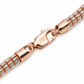 Rose gold rolo link bracelet