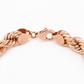 Rose gold rope bracelet
