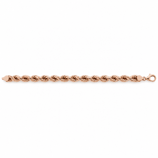 Rose gold rope bracelet