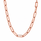 925 Sterling Silver Paper Clip Chain