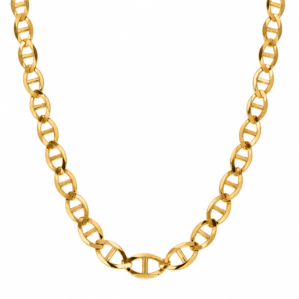 Gold Plated Sterling Silver Mariner Chain