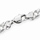 925 sterling silver Cuban curb link bracelet for men, another angle