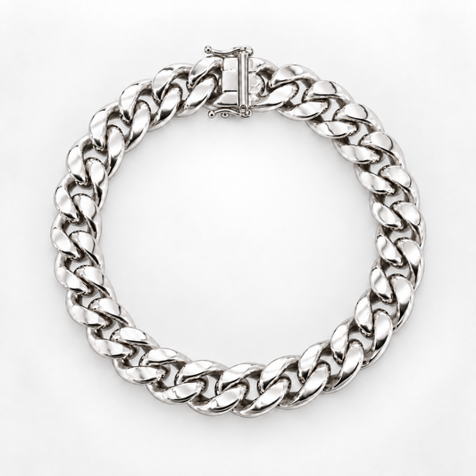925 sterling silver Miami Cuban link bracelet for men