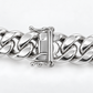925 sterling silver Miami Cuban link bracelet for men, another angle