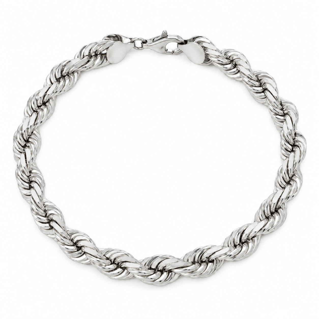 925 sterling silver rope bracelet for men