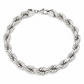 925 sterling silver rope bracelet for men
