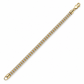 Two-tone gold rolo link bracelet