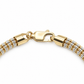 10K two-tone gold diamond-cut rolo link bracelet, alternate view