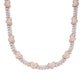 Two-tone rose gold moissanite heart Cuban link chain 10mm