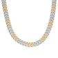 Two-tone yellow gold 10mm moissanite Cuban chain, alternate view