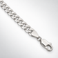 White gold Cuban curb link bracelet