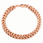 Rose Gold Plated Sterling Silver Franco Bracelet