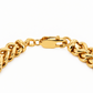 Gold Plated Sterling Silver Franco Bracelet, angled view