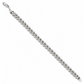 925 Sterling Silver Franco Bracelet, detail view