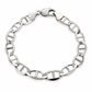 10K White Gold Solid Mariner Bracelet