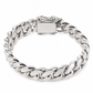 White gold Miami Cuban link bracelet, alternate view