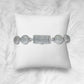 White gold moissanite bead ball cross bracelet, additional view