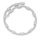 White gold moissanite heart Cuban link chain 10mm