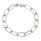 White gold paper clip bracelet, alternate view