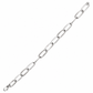 White gold paper clip bracelet