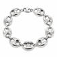 White gold puff bracelet, close-up of the links