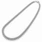 10K white gold diamond-cut rolo link chain