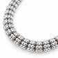 10K white gold diamond-cut rolo link chain, detail view
